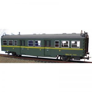 K*Train - Coche viajeros serie 7000 Mixto, 2ª y 3ª clase BC-7060, Escala H0, Ref: 0602-N.