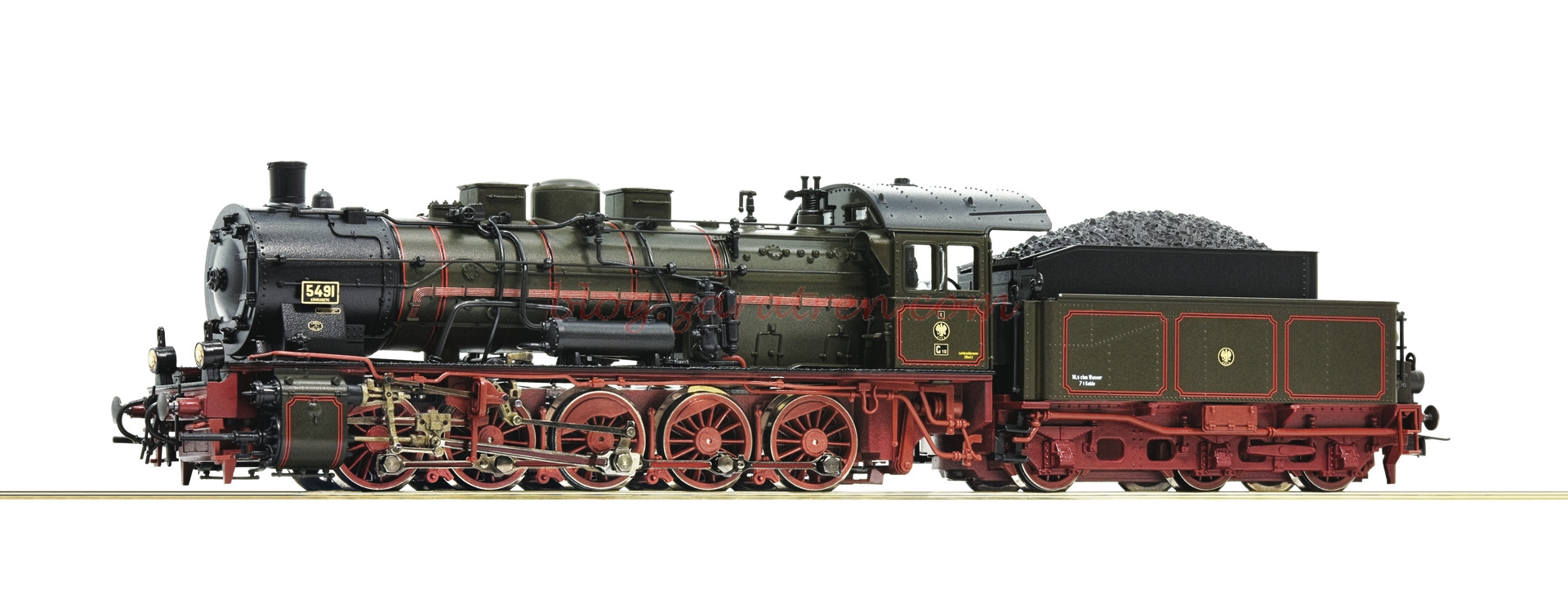 Roco – Locomotora de Vapor Clase G 10, K.P.E.V, Epoca I, Escala H0. Ref: 72261.