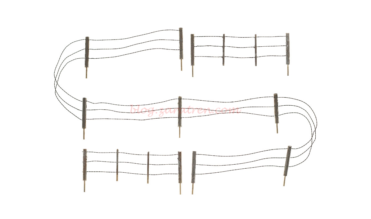 Woodland Scenic – Vallado de alambre de púas, 36,50 cm, catorce piezas, Escala N, Ref: A2990.