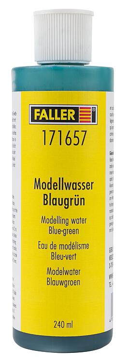 Faller – Liquido efecto agua, Color verde azulado, 240 ml., Ref: 171657.