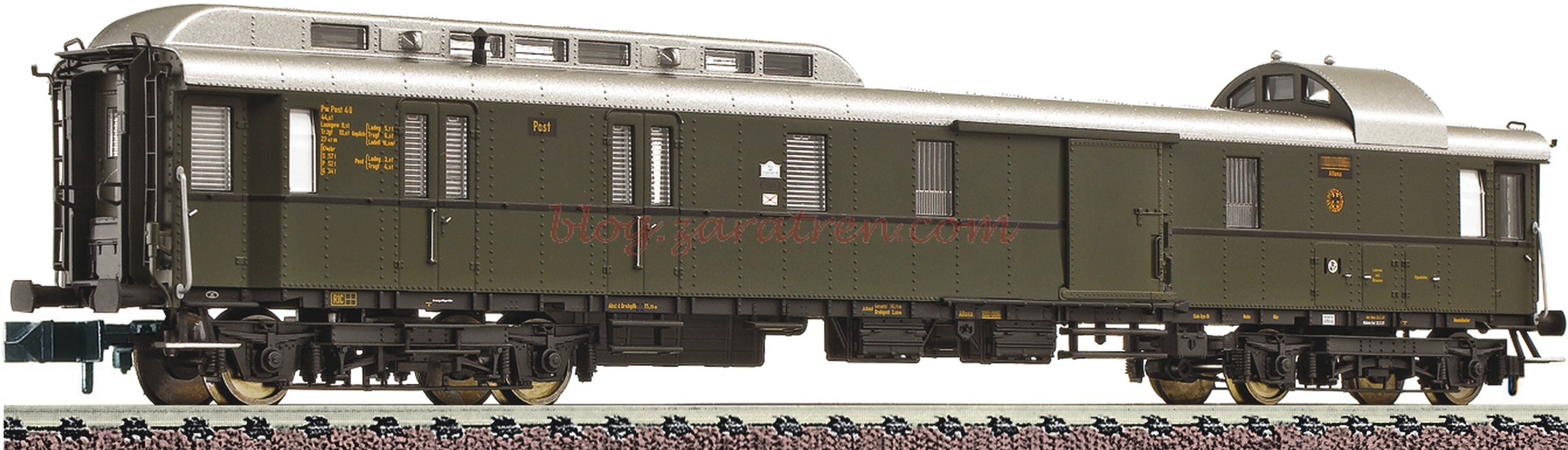 Fleischmann – Furgón de equipajes tipo Pwpost, 4u-28. DRG, Escala N, Ref: 863604.
