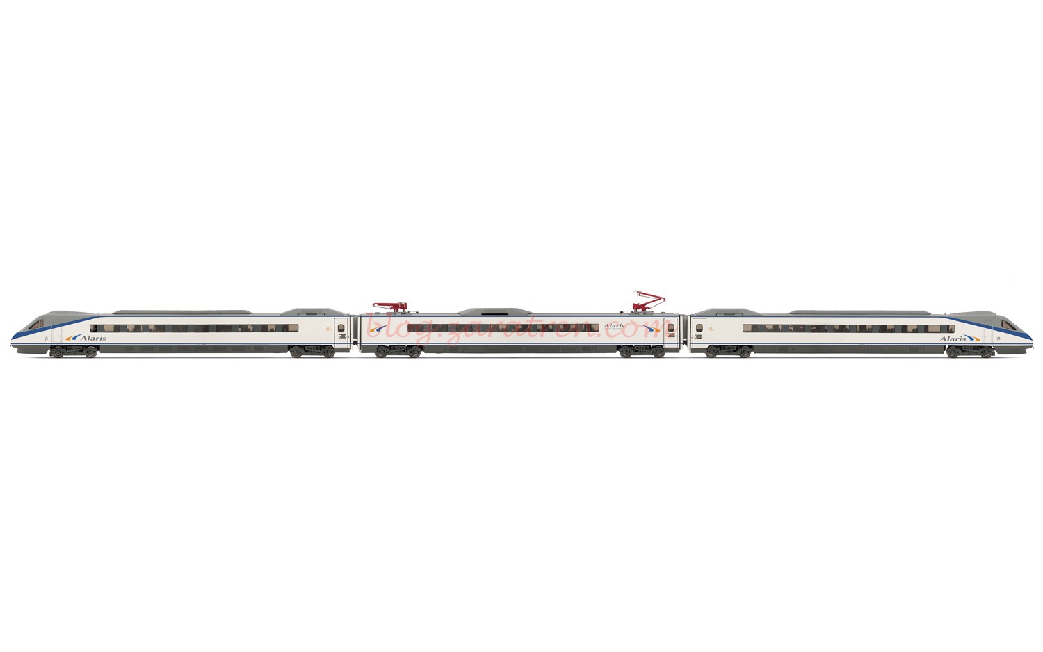 Electrotren – Grandes Lineas RENFE Alaris S-490, V. Azul-Blanco, Analogico, 21 Pines, Escala H0. Ref: E3465.