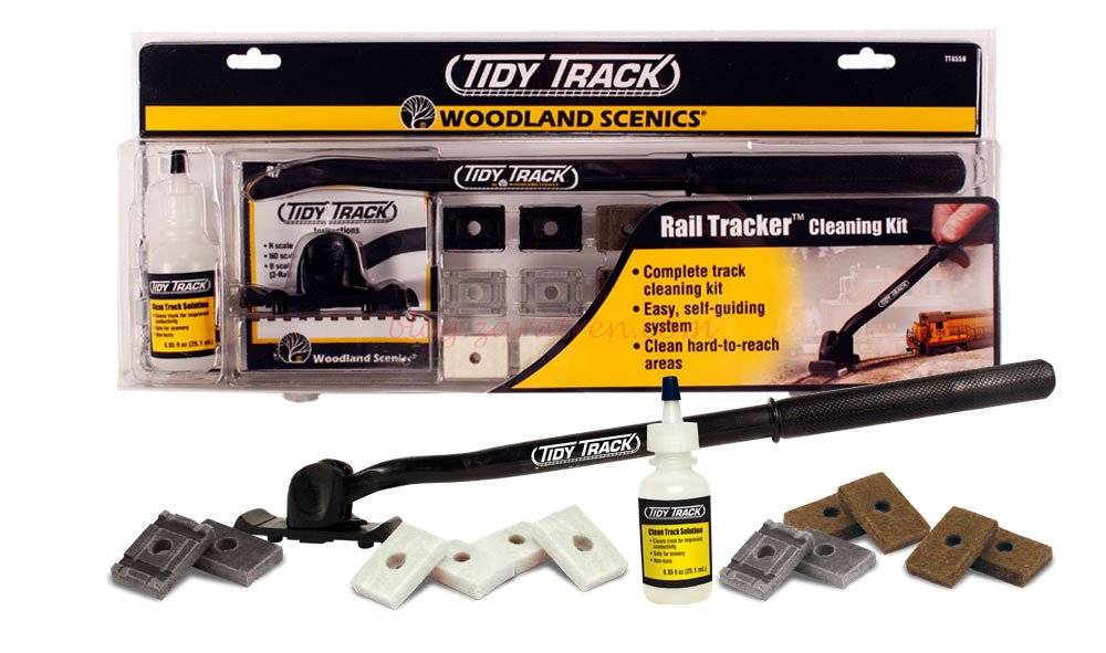 Woodland Scenic – Kit limpiavias Tidy Track para Escala N, Escala H0, Ref: TT4550.