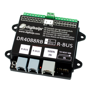 Digikeijs - Modulo retroalimentación 16 canales para R-Bus ( Z21 Roco por Ejemplo), Ref: DR4088RB-OPTO