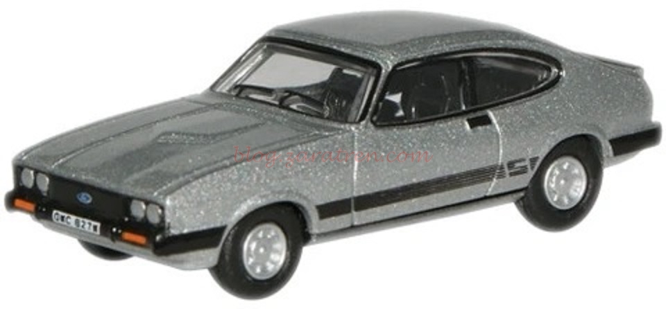 Oxford – Ford Capri MKIII, Strato Plata, Escala H0, Ref: 76CAP001.