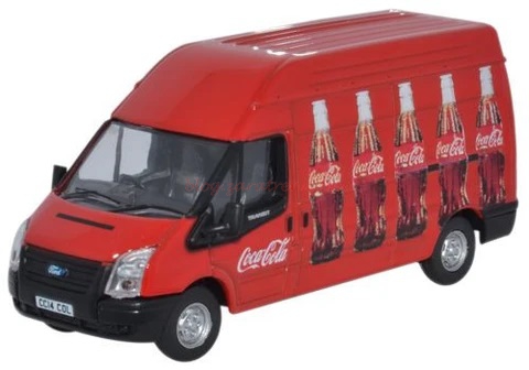 Oxford – Ford Transit Coke, Color Rojo, Escala H0, Ref: 76FT013CC.