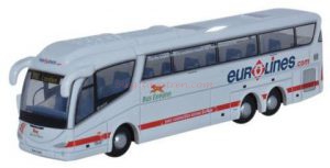 Oxford - Autobus Scania Irizar, Eurolines, Color Blanco, Escala N, Ref: NIRZ001.
