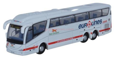 Oxford – Autobus Scania Irizar, Eurolines, Color Blanco, Escala N, Ref: NIRZ001.