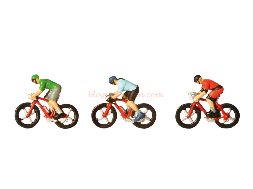 Noch – Ciclistas de carreras, Tres Figuras, Escala N, Ref: 36897.