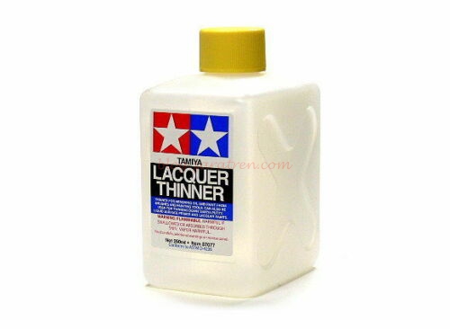 Tamiya – Lacquer Thinner, Disolvente Universal, Bote 250 ml, Ref: 87077.