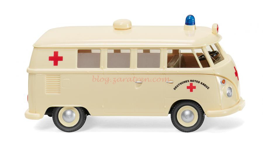 Wiking – Furgoneta Wolkswagen T1, Ambulancia DRK, Escala H0, Ref: 079729.