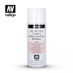 Vallejo - Aerosol Barniz Acrilico Brillante, Spray de 400 ml, Ref: 28.530.