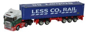 Oxford - Camión Scania D-Tec Combitrailer Container Eddie Stobart, Escala N, Ref: NSHL01CT.