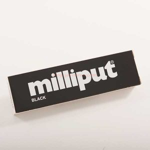 Milliput - Masilla Epoxy Putty black, Masilla modelar negra, 113 gr. Ref: 277001.