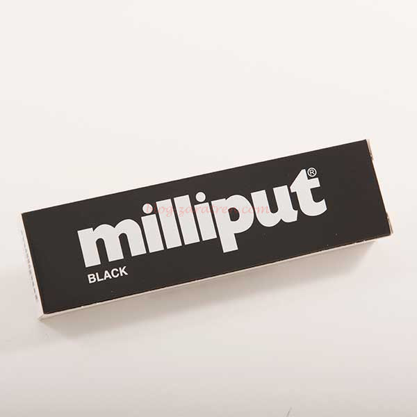 Milliput – Masilla Epoxy Putty black, Masilla modelar negra, 113 gr. Ref: 277001.