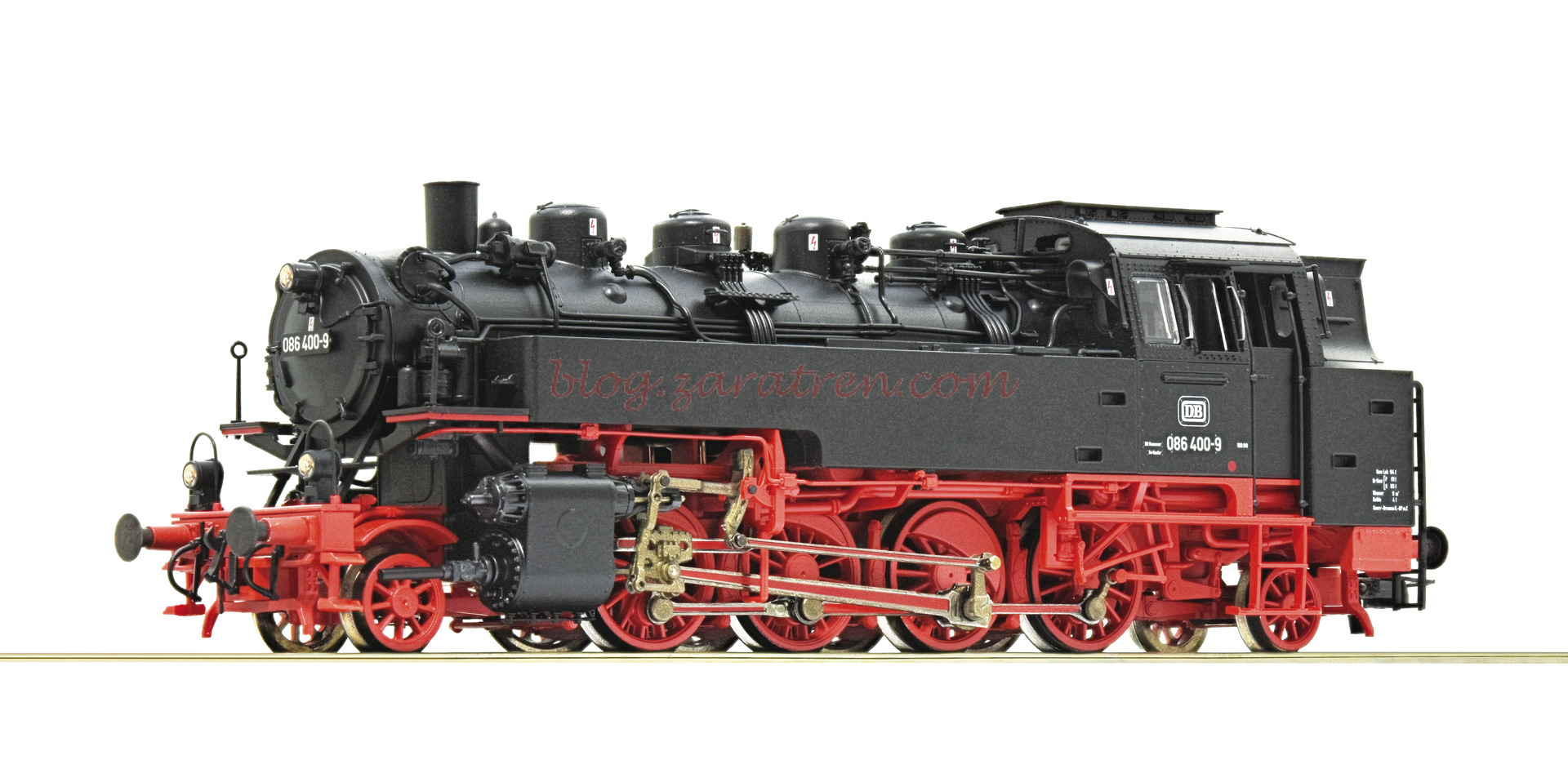 Roco – Locomotora de Vapor 086 400-9, DB, Epoca IV, Analogica, Escala H0, Ref: 70317.