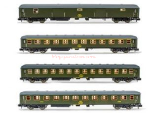 Arnold - Set de cuatro coches 8000, RENFE, Epoca IV, Escala N, Ref: HN4295.