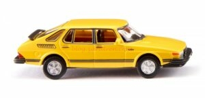 Wiking - Saab 900 Turbo, Color Amarillo, Escala H0, Ref: 021501.