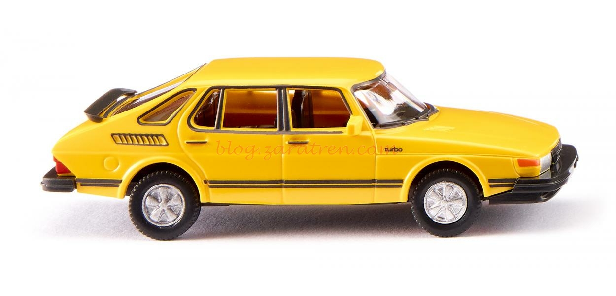 Wiking – Saab 900 Turbo, Color Amarillo, Escala H0, Ref: 021501.