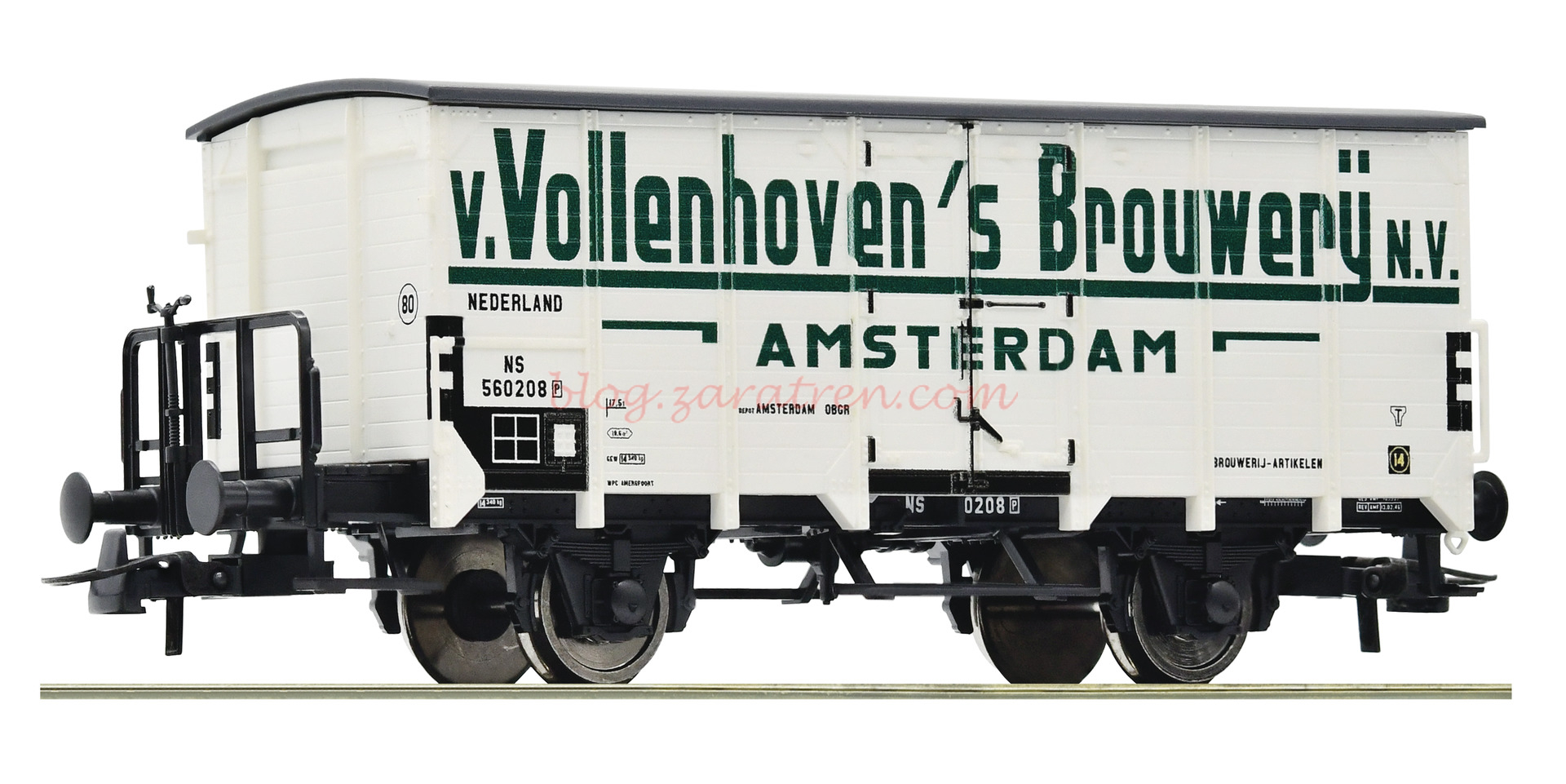 Roco – Vagón de transporte de cerveza » Van Vollenhoven «, NS, Epoca III, Escala H0, Ref: 76311.