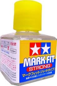 Tamiya – Mark Fit Strong, Ablandador de calcas, Bote de 40 ml, Ref: 87135.