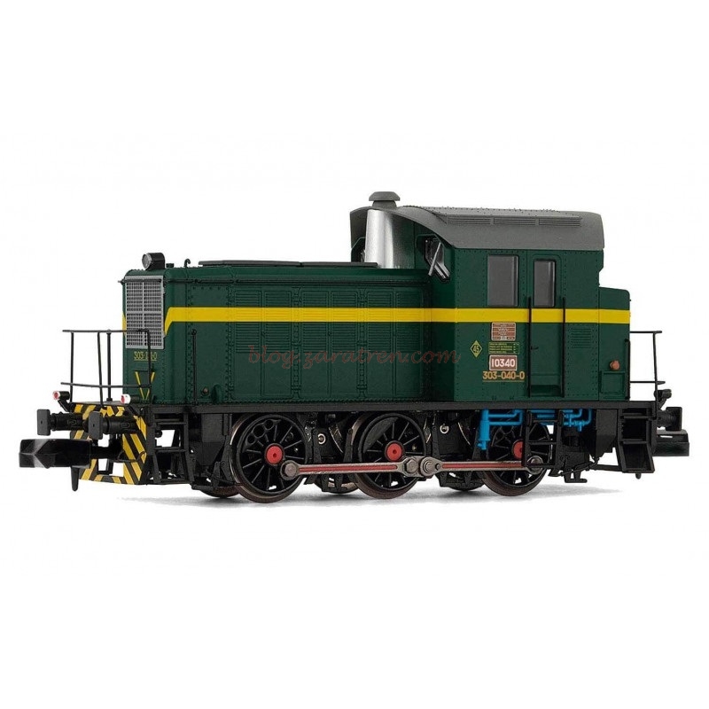 Arnold – Locomotora Diésel 303.040, Colores Verde Oscuro-Amarillo, Analogica, Escala N. Ref: HN2509.