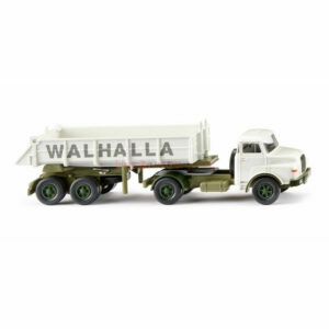 Wiking - Camión con semirremolque volquete trasero ( MAN ) " Walhalla Kalk ", Escala H0, Ref: 067707.