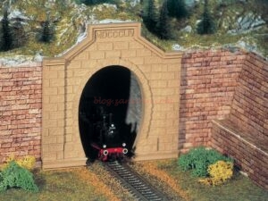 Vollmer - Dos bocas de tunel Rheintal de via unica, Escala H0, Ref: 42504