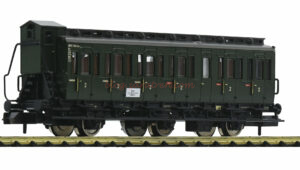 Fleischmann - Coche de viajeros, 2nd, Tipo C 3 pr 11, Deutsche Reichsbahn, DB, Epoca III, Escala N, Ref: 807001