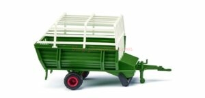 Wiking - Remolque para fardos de paja, Color verde, Escala H0, Ref: 038102