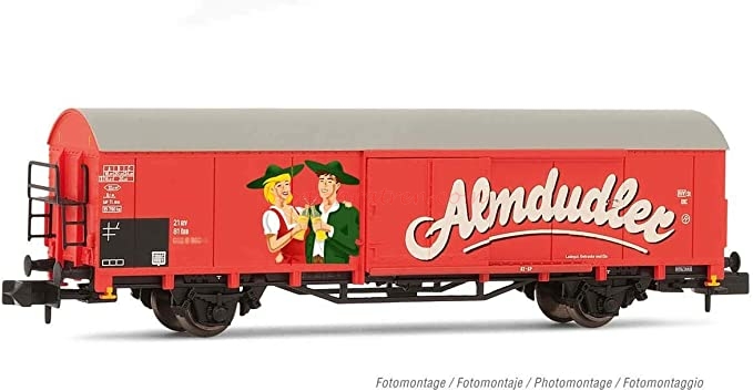 Arnold – Vagón cerrado de dos ejes, OBB, » Almdudler «, Tipo Gbs, Epoca IV-V, Escala N, Ref: HN6498.