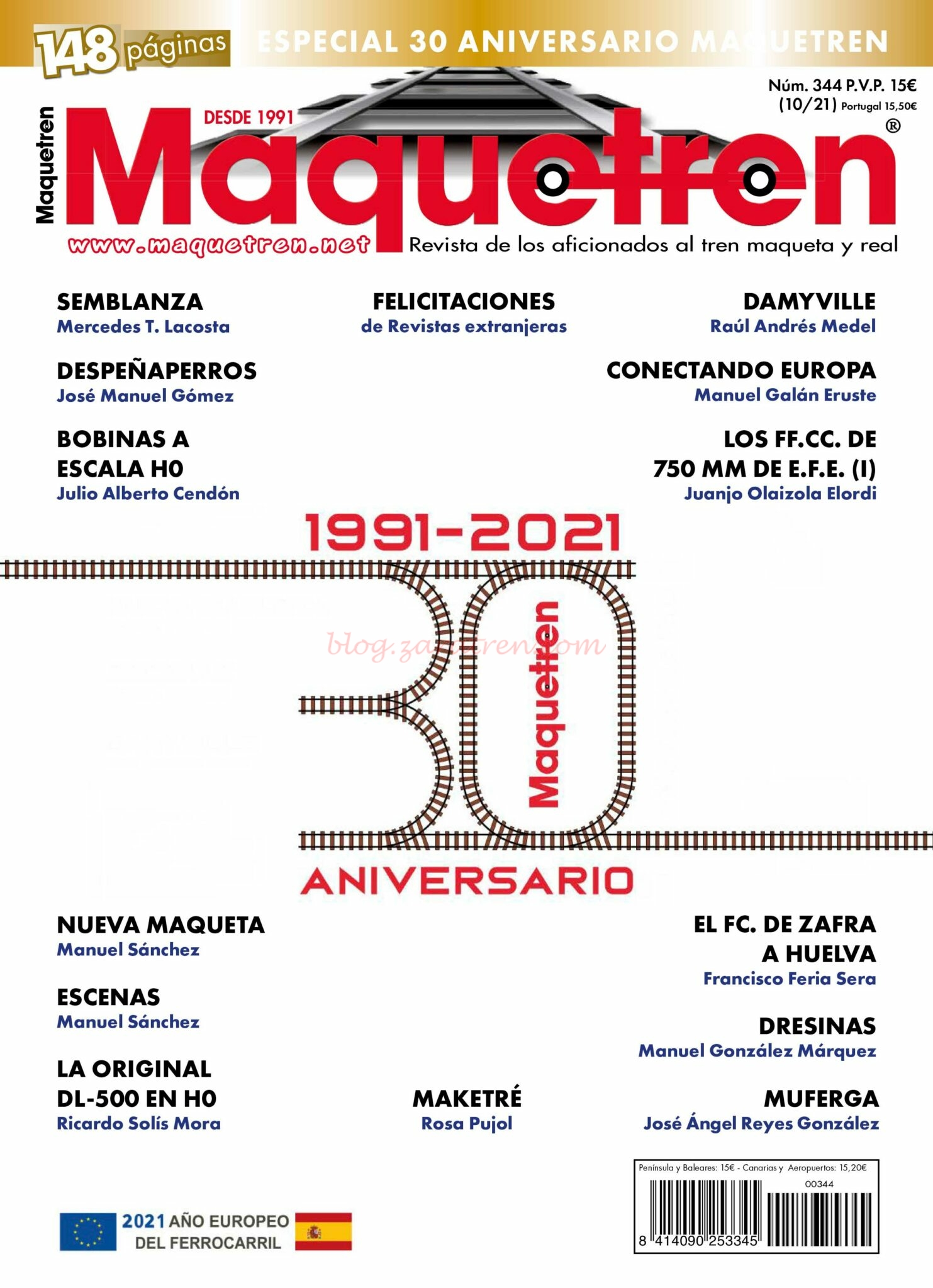 Revista mensual Maquetren, Nº 344, 2021.