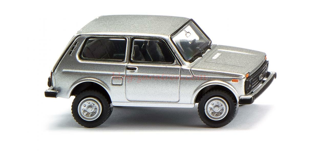 Wiking – Lada Niva, Color Plata metalizado, Escala H0, Ref: 020803.