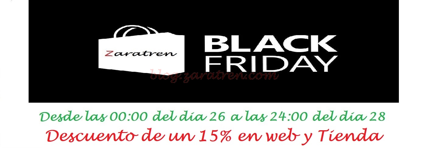 Black Friday – Descuento de un 15% en toda la Web y Tienda