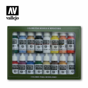 Vallejo - Set basico de Model Color U.S.A, 16 botes de 17 ml. Ref: 70.140