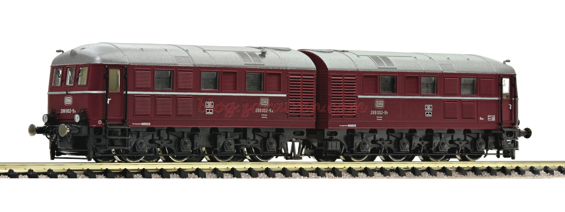 Fleischmann – Locomotora diesel 288 002-9, DB, Analogica, Epoca IV, Escala N, Ref: 725100.