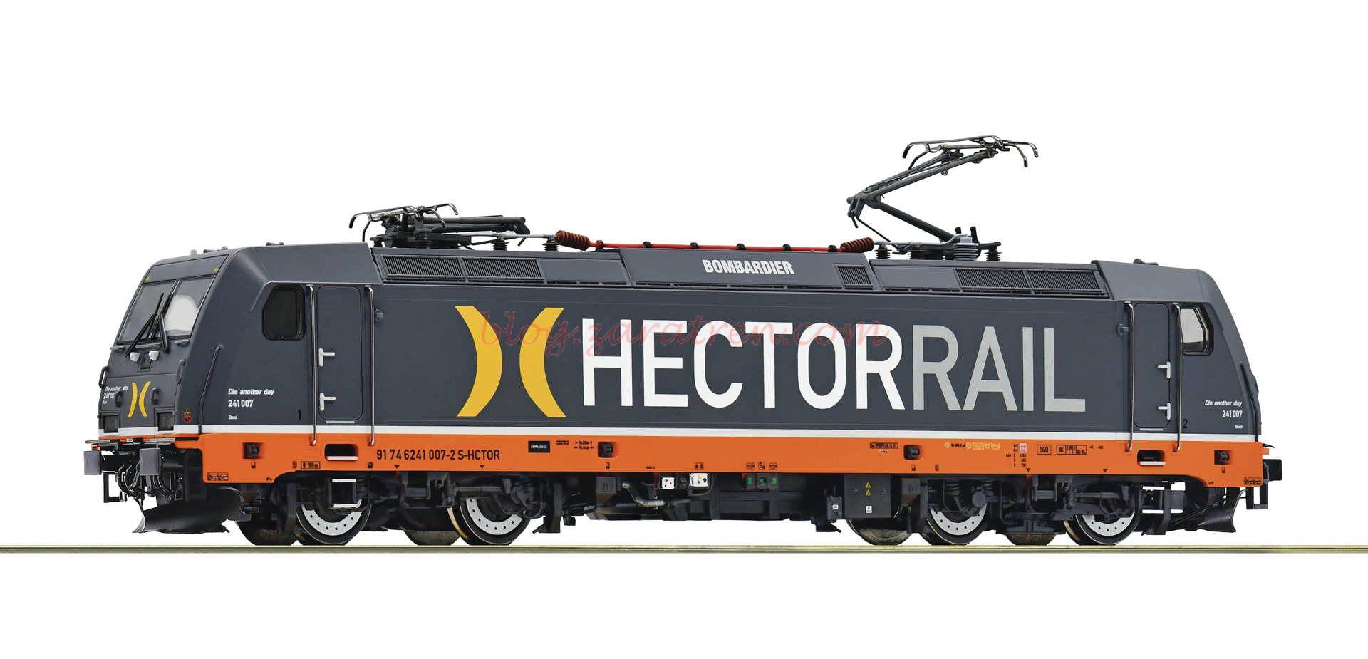 Roco – Máquina Electrica 241 007-2, Hector Rail, Analogica, Escala H0. Ref: 73947.