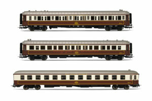 Electrotren - Set tren de 3 coches "Al-Andalus", 2 Coches WL, 1 Coche 7100, RENFE, Epoca IV, Escala H0, Ref: HE4007