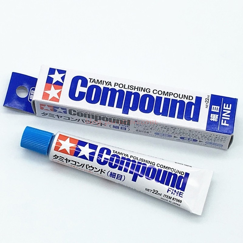 Tamiya – Polishing compound, Fine. Tubo de 22 ml, Ref: 87069.