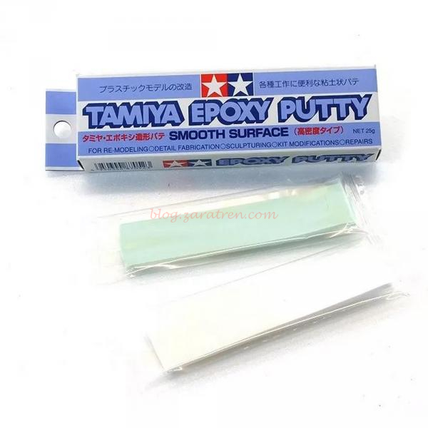 Tamiya – Masilla Epoxy Putty, Relleno de grietas, Biocomponente de 100 gr, Ref: 87145.