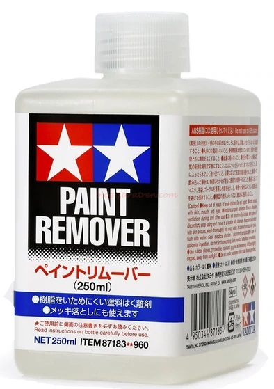 Tamiya – Paint remover, Removedor de pintura, Bote de 250 ml, Ref: 87183.
