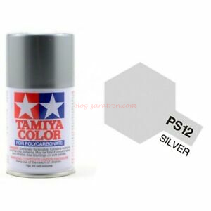 Tamiya - Spray Policarbonato Plata, Bote 100 ml, ( 86012 ), Ref: PS-12