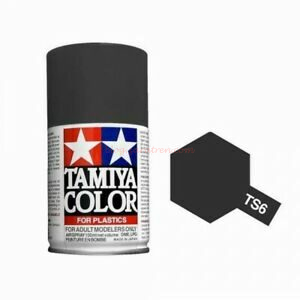 Tamiya - Spray Negro Mate, Bote de 100 ml, ( 85006 ), Ref: TS-6.