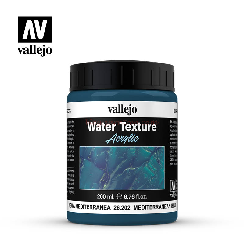 Vallejo – Agua Azul Mediterráneo, Bote 200 ml, Ref: 26.202.