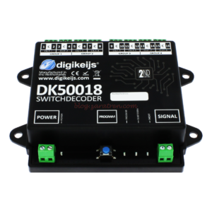 Digikeijs - Decodificador de 16 canales, 8 salidas, Programable por Bluetooth, Ref: DK50018.