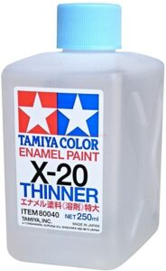 Tamiya - Enamel Thinner, Disolvente Esmalte X-20, Bote 250 ml. Ref: 80040