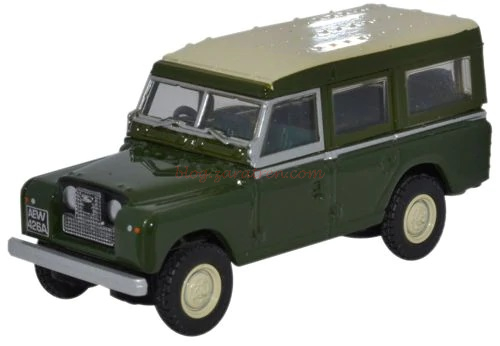 Oxford – Bronze green Land Rover Series I, Estatión wagon, Color Verde, Escala H0, Ref: 76LAN2002.