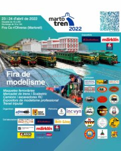 Martotren - Gran Exposición de Modelismo Ferroviario y Mercadillo, Dias 22, 23 y 24 de Abril