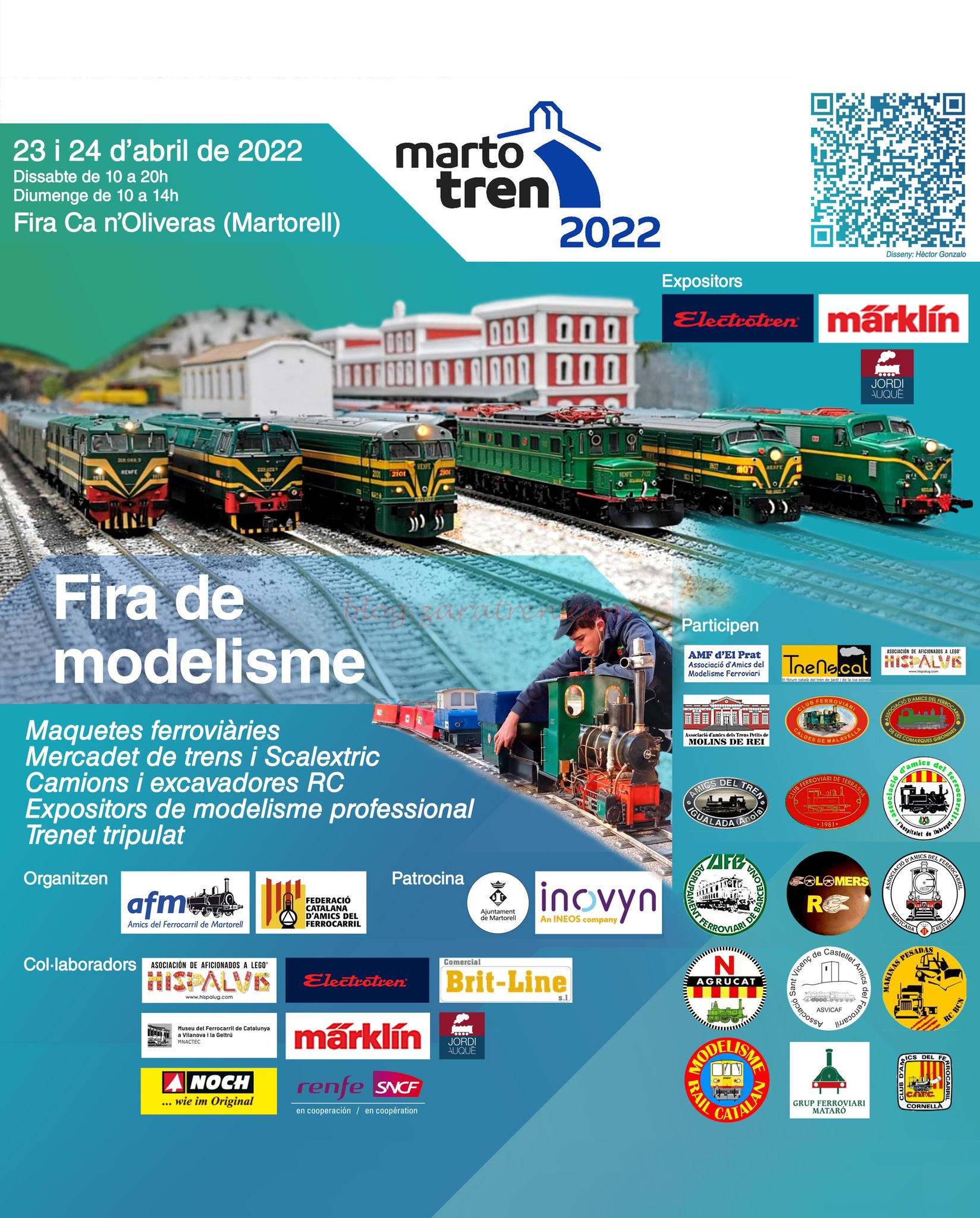 Martotren – Gran Exposición de Modelismo Ferroviario y Mercadillo, Dias 22, 23 y 24 de Abril.