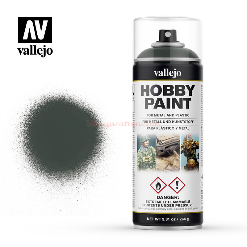 Vallejo – Verde Oscuro, Spray de 400 ml, Ref: 28.026.